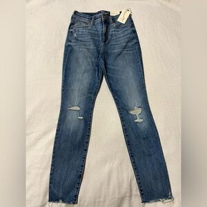Classic Blue Distressed Skinny Women's Jeans by Universal Thread -Size 27/4Reg